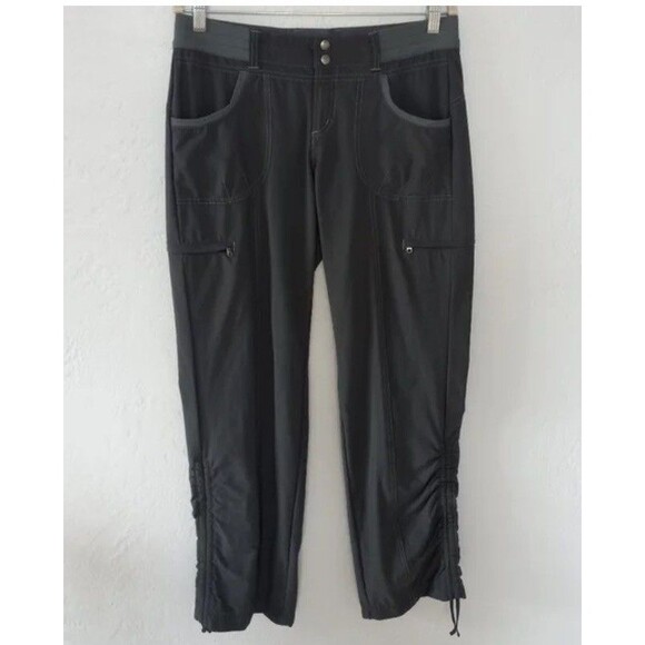 Kuhl Kurve Durango Convertible Cargo Hiking Pants Women's 4 Gray Cinch Hem - Picture 5 of 10